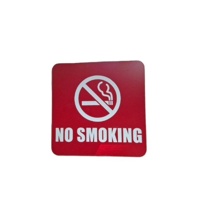 NO SMOKING sign