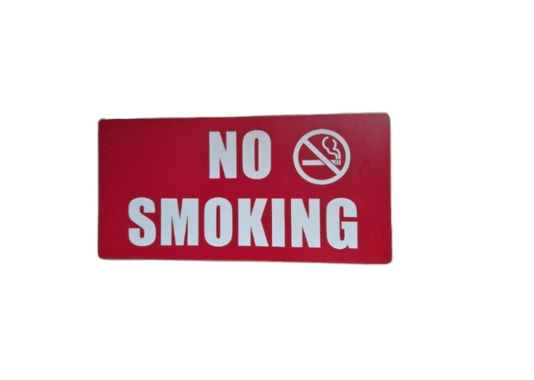 NO SMOKING sign