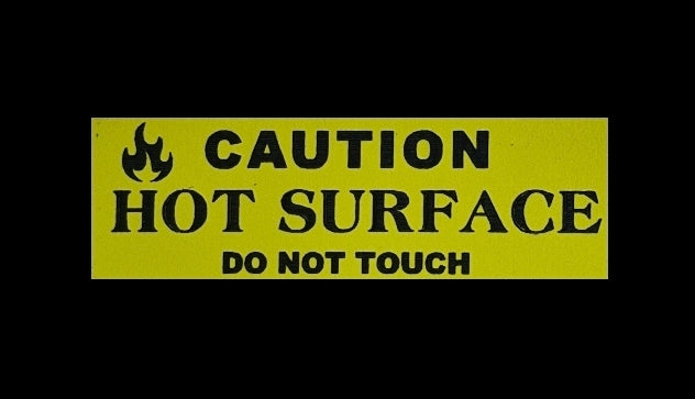 CAUTION HOT SURFACE