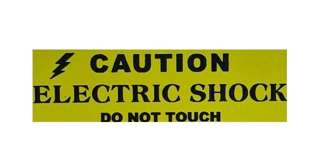 CAUTION ELECTRIC SHOCK