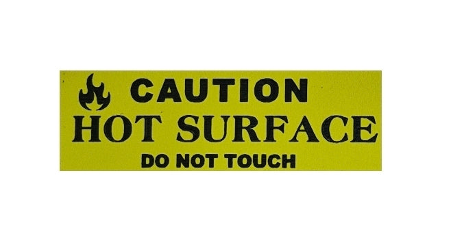 CAUTION HOT SURFACE